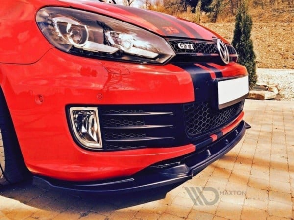 MAXTON DESIGN - Spoiler pod Predný náraznik   VW GOLF VI GTI 35TH , 
Čierny lesk – Obrázok 2