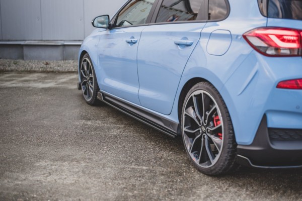 MAXTON DESIGN - Lišty pod prahy V.5 Hyundai I30 N Mk3 Hatchback/ Fastback , Čierny lesk – Obrázok 4
