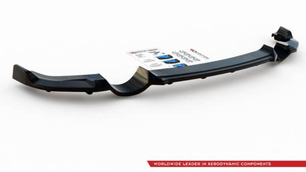 MAXTON DESIGN - Stredový spoiler pod zadný náraznik (with vertical bars) Hyundai I30 N Mk3 Hatchback , Čierny lesk – Obrázok 7