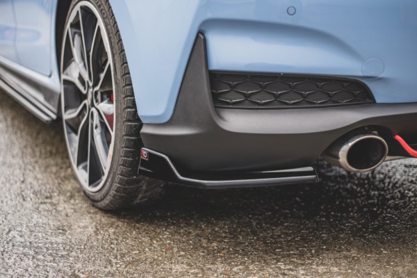 MAXTON DESIGN - Bočné difúzory zadného náraznika V.3 Hyundai I30 N Mk3 Hatchback , Čierny lesk – Obrázok 4