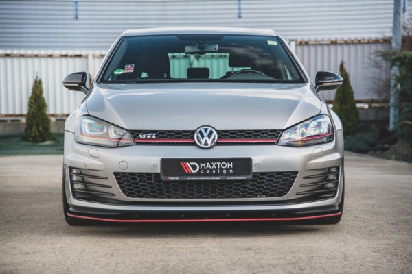 MAXTON DESIGN - Racing Durability Spoiler pod Predný náraznik   VW Golf 7 GTI , Black – Obrázok 9