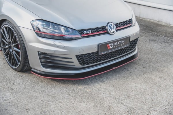 MAXTON DESIGN - Racing Durability Spoiler pod Predný náraznik   VW Golf 7 GTI , Black – Obrázok 13