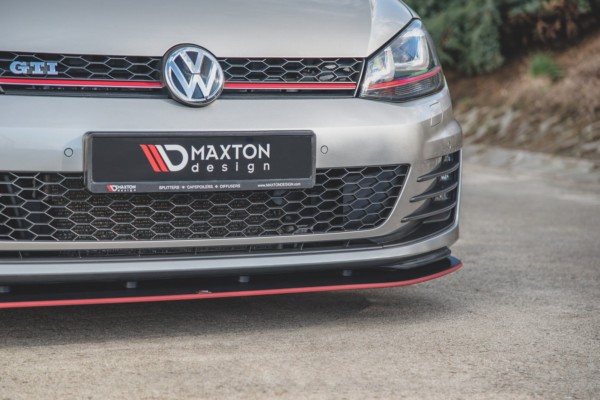 MAXTON DESIGN - Racing Durability Spoiler pod Predný náraznik   VW Golf 7 GTI , Black – Obrázok 15