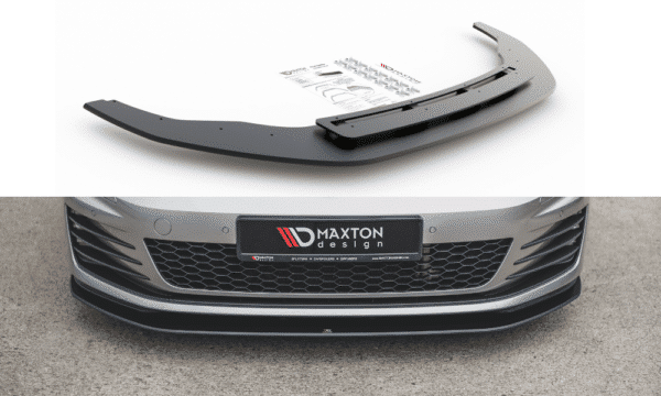 MAXTON DESIGN - Racing Durability Spoiler pod Predný náraznik   VW Golf 7 GTI , Black