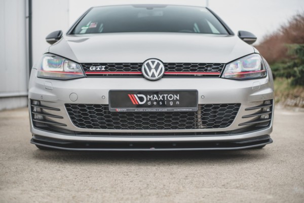 MAXTON DESIGN - Racing Durability Spoiler pod Predný náraznik   VW Golf 7 GTI , Black – Obrázok 3