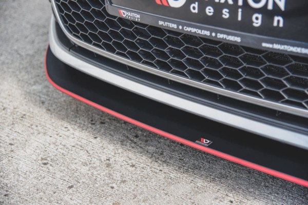 MAXTON DESIGN - Racing Durability Spoiler pod Predný náraznik   VW Golf 7 GTI , Black – Obrázok 11