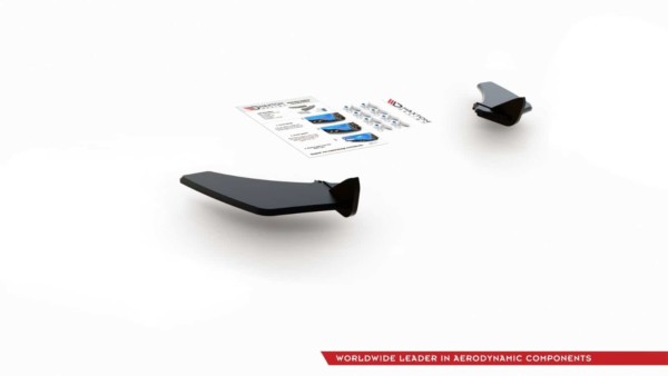 MAXTON DESIGN - Racing Durability Bočné difúzory zadného náraznika V.1 VW Golf 7 GTI , Black – Obrázok 13
