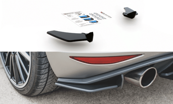MAXTON DESIGN - Racing Durability Bočné difúzory zadného náraznika V.1 VW Golf 7 GTI , Black