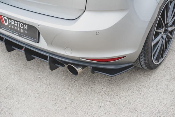MAXTON DESIGN - Racing Durability Bočné difúzory zadného náraznika V.1 VW Golf 7 GTI , Black – Obrázok 4