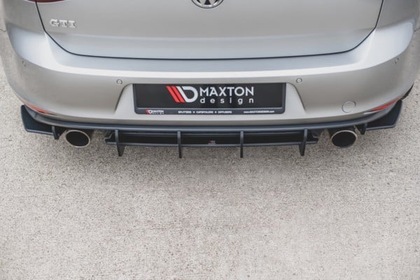 MAXTON DESIGN - Racing Durability Bočné difúzory zadného náraznika V.1 VW Golf 7 GTI , Black – Obrázok 3