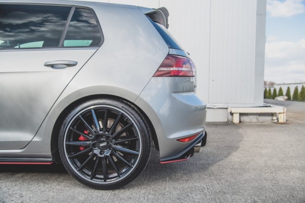 MAXTON DESIGN - Racing Durability Bočné difúzory zadného náraznika V.1 VW Golf 7 GTI , Black – Obrázok 9