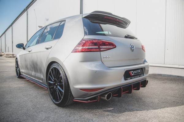 MAXTON DESIGN - Racing Durability Bočné difúzory zadného náraznika V.1 VW Golf 7 GTI , Black – Obrázok 8