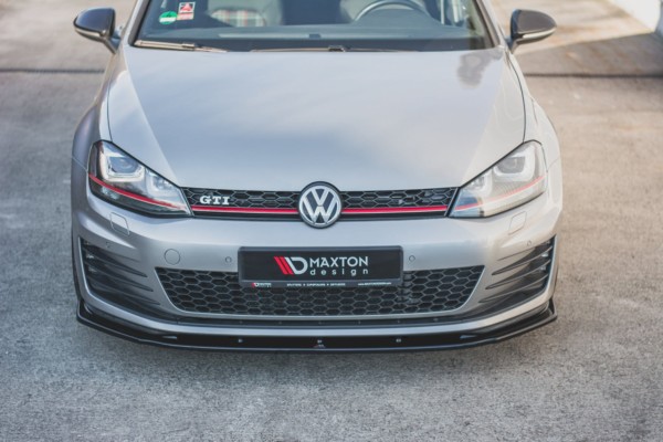MAXTON DESIGN - Spoiler pod Predný náraznik   V.1 VW Golf 7 GTI , Čierny lesk – Obrázok 2