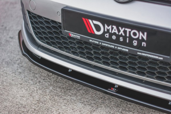 MAXTON DESIGN - Spoiler pod Predný náraznik   V.1 VW Golf 7 GTI , Čierny lesk – Obrázok 4