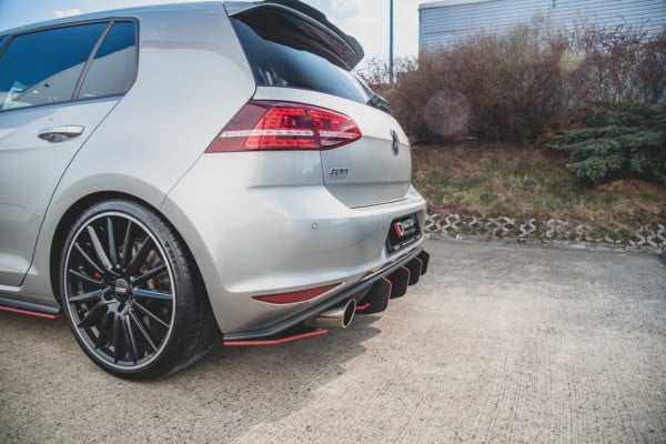 MAXTON DESIGN - Racing Durability Bočné difúzory zadného náraznika V.2 VW Golf 7 GTI , Black – Obrázok 8