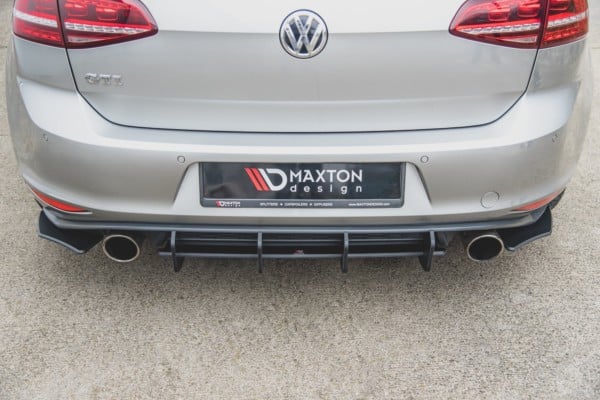 MAXTON DESIGN - Racing Durability Bočné difúzory zadného náraznika V.2 VW Golf 7 GTI , Black – Obrázok 2