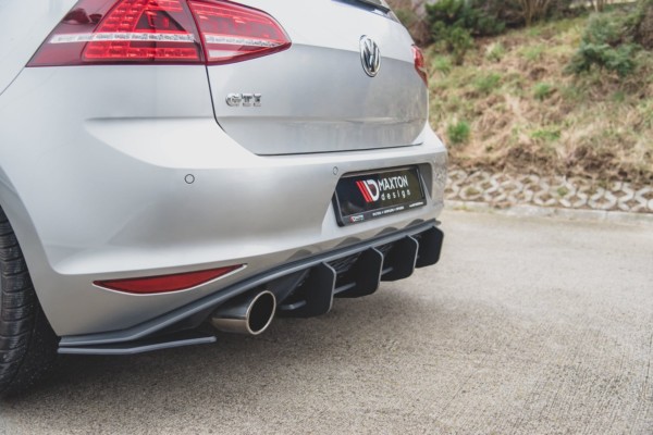 MAXTON DESIGN - Racing Durability Bočné difúzory zadného náraznika V.2 VW Golf 7 GTI , Black – Obrázok 3