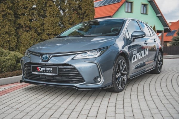 MAXTON DESIGN - Spoiler pod Predný náraznik   Toyota Corolla XII Sedan , Čierny lesk – Obrázok 2