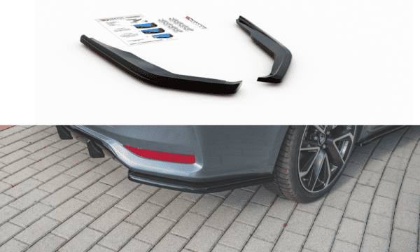 MAXTON DESIGN - Bočné difúzory zadného náraznika Toyota Corolla XII Sedan , Čierny lesk