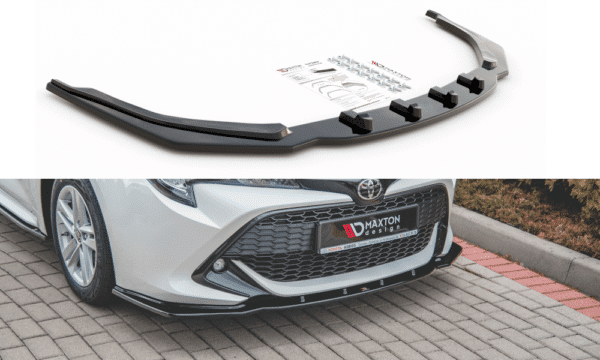 MAXTON DESIGN - Spoiler pod Predný náraznik   V.1 Toyota Corolla XII Touring Sports/ Hatchback , Čierny lesk