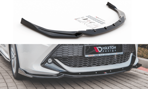 MAXTON DESIGN - Spoiler pod Predný náraznik   V.2 Toyota Corolla XII Touring Sports/ Hatchback , Čierny lesk