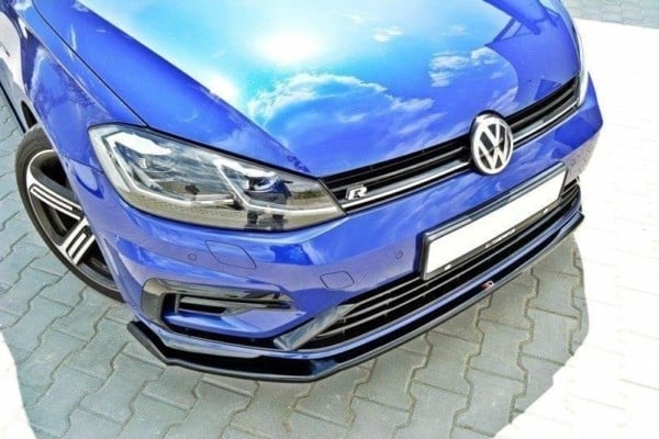 MAXTON DESIGN - Spoiler pod Predný náraznik   V.2 VW Golf 7 R / R-Line Facelift , Čierny lesk 
964 – Obrázok 2