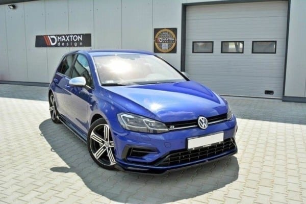 MAXTON DESIGN - Spoiler pod Predný náraznik   V.2 VW Golf 7 R / R-Line Facelift , Čierny lesk 
964 – Obrázok 3