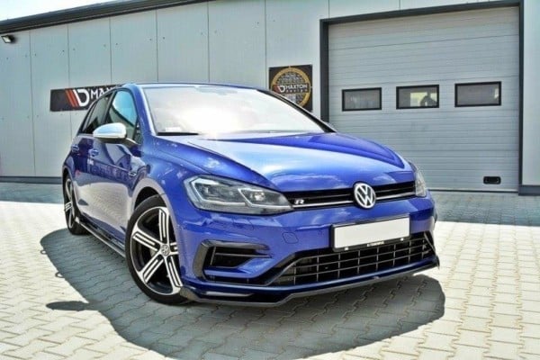 MAXTON DESIGN - Spoiler pod Predný náraznik   V.2 VW Golf 7 R / R-Line Facelift , Čierny lesk 
964 – Obrázok 5