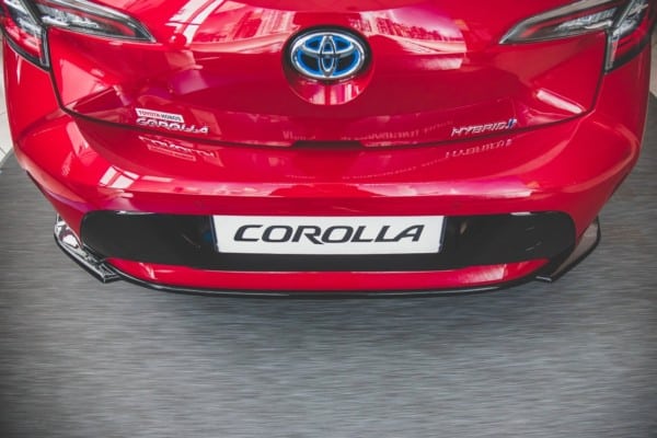 MAXTON DESIGN - Stredový spoiler pod zadný náraznik Toyota Corolla XII Hatchback , Čierny lesk – Obrázok 2