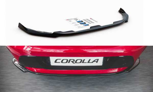 MAXTON DESIGN - Stredový spoiler pod zadný náraznik Toyota Corolla XII Hatchback , Čierny lesk