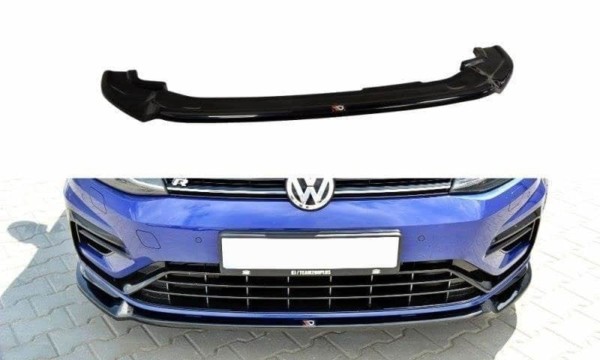 MAXTON DESIGN - Spoiler pod Predný náraznik   V.3 VW Golf 7 R / R-Line Facelift , Čierny lesk 
965