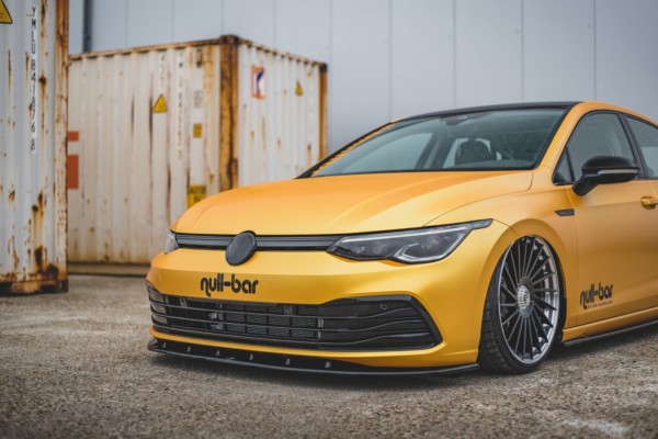 MAXTON DESIGN - Spoiler pod Predný náraznik   V.1 VW Golf 8 , Čierny lesk – Obrázok 2