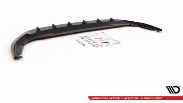 MAXTON DESIGN - Spoiler pod Predný náraznik   V.1 VW Golf 8 , Čierny lesk – Obrázok 6