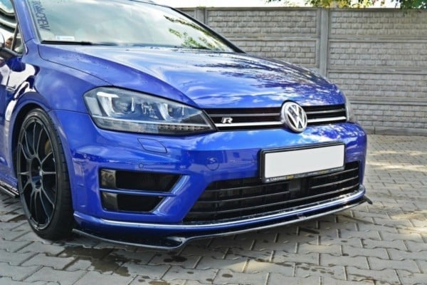 MAXTON DESIGN - Spoiler pod Predný náraznik   V.2 VW Golf 7 R / R-Line , 
Čierny lesk 
966 – Obrázok 2