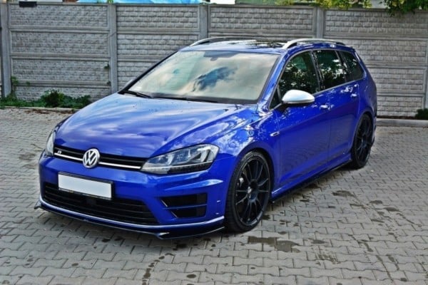 MAXTON DESIGN - Spoiler pod Predný náraznik   V.2 VW Golf 7 R / R-Line , 
Čierny lesk 
966 – Obrázok 3