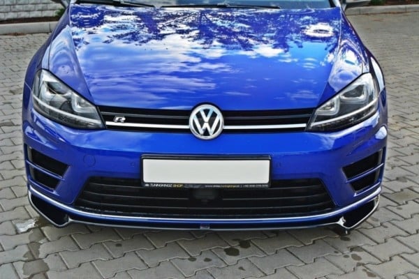 MAXTON DESIGN - Spoiler pod Predný náraznik   V.2 VW Golf 7 R / R-Line , 
Čierny lesk 
966 – Obrázok 4