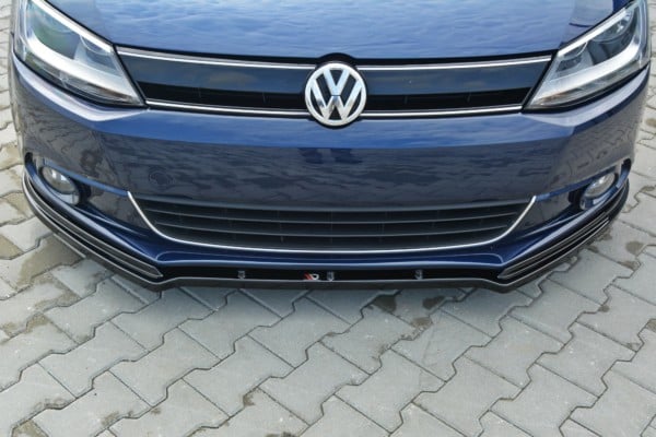 MAXTON DESIGN - Spoiler pod Predný náraznik   V.1 VW Jetta 6 , 
Čierny lesk – Obrázok 2