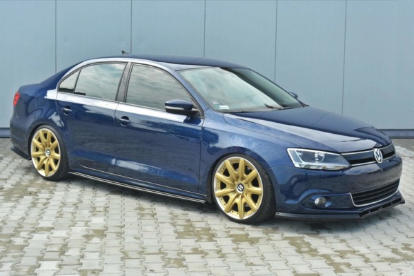 MAXTON DESIGN - Spoiler pod Predný náraznik   V.1 VW Jetta 6 , 
Čierny lesk – Obrázok 5