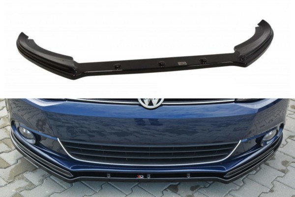 MAXTON DESIGN - Spoiler pod Predný náraznik   V.1 VW Jetta 6 , 
Čierny lesk