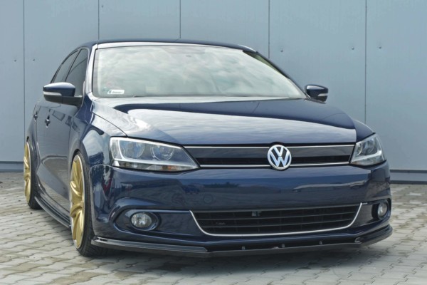 MAXTON DESIGN - Spoiler pod Predný náraznik   V.1 VW Jetta 6 , 
Čierny lesk – Obrázok 4