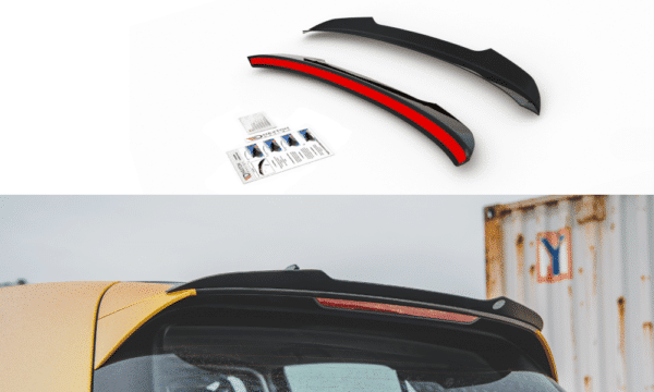 MAXTON DESIGN - Predlženie spoilera  V.1 VW Golf 8 , 
Čierny lesk