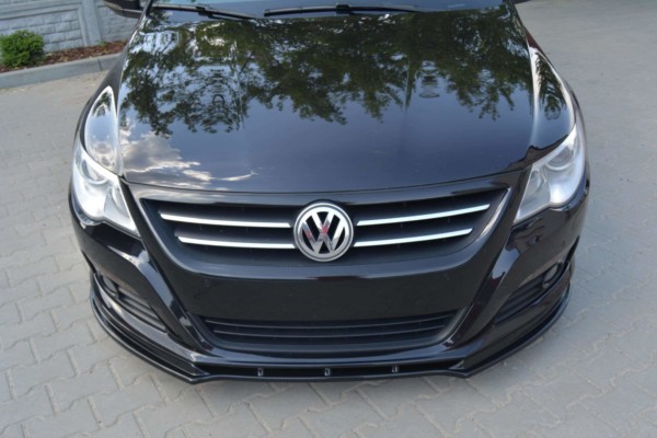 MAXTON DESIGN - Spoiler pod Predný náraznik   V.1 VW PASSAT CC PREFACE MODEL, STANDARD BUMPER , Čierny lesk 974, – Obrázok 2