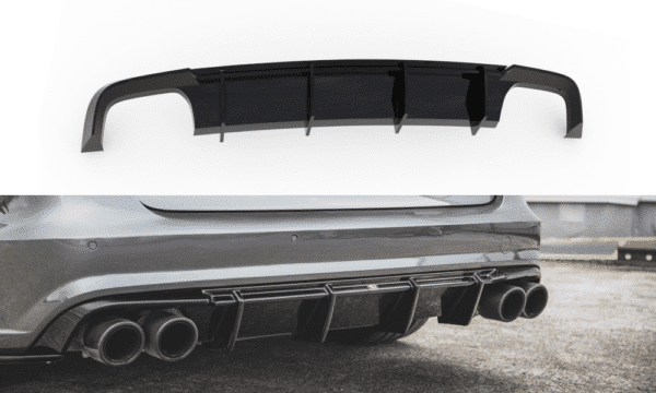 MAXTON DESIGN - Difúzor zadného náraznika Audi S6 / A6 S-Line C7 FL ,
Čierny lesk