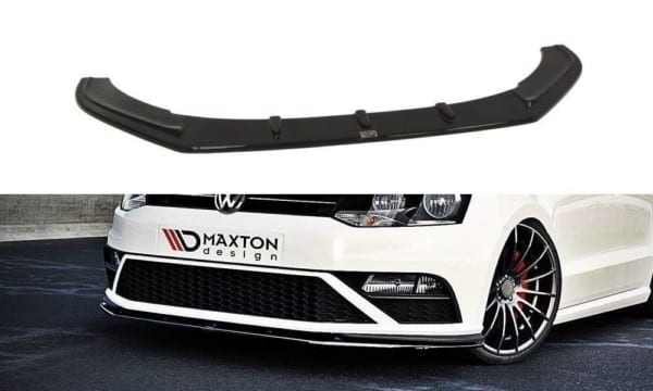 MAXTON DESIGN - Spoiler pod Predný náraznik   v.1 VW POLO MK5 GTI (FACELIFT) , Čierny lesk 
978

,