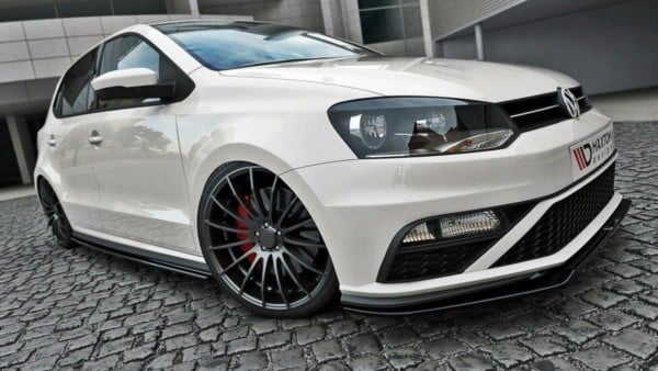 MAXTON DESIGN - Spoiler pod Predný náraznik   v.2 VW POLO MK5 GTI (FACELIFT) , Čierny lesk 
979 – Obrázok 2