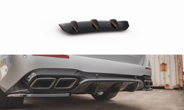 MAXTON DESIGN - Difúzor zadného náraznika  Mercedes-Benz E63 AMG Combi S213 , 
Čierny lesk