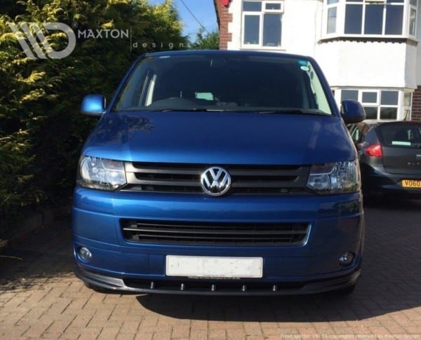 MAXTON DESIGN - Spoiler pod Predný náraznik   VW T5 (FACELIFT) , Čierny lesk – Obrázok 2