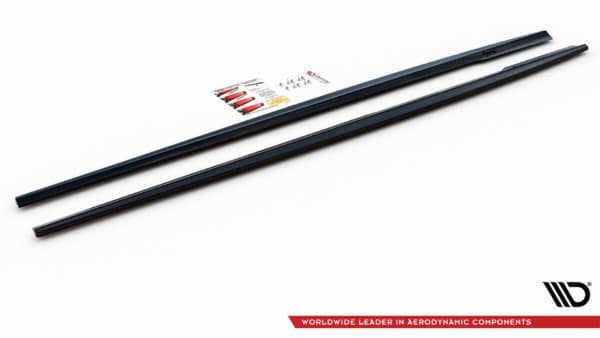 MAXTON DESIGN - Lišty pod prahy Mercedes-Benz E63 AMG Combi S213 , Čierny lesk – Obrázok 9
