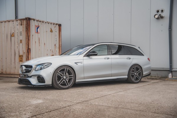 MAXTON DESIGN - Lišty pod prahy Mercedes-Benz E63 AMG Combi S213 , Čierny lesk – Obrázok 3