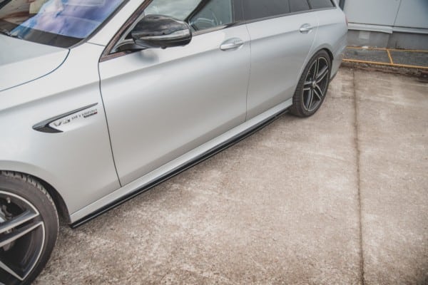 MAXTON DESIGN - Lišty pod prahy Mercedes-Benz E63 AMG Combi S213 , Čierny lesk – Obrázok 4